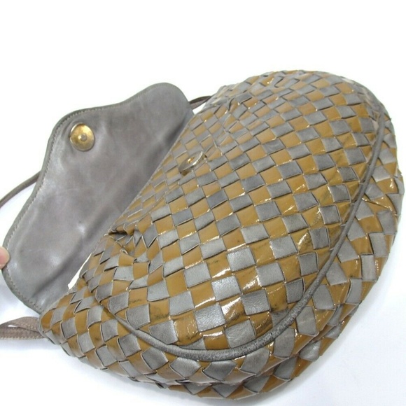 BALLY intrecciato weave Shoulder Bag Leather - Picture 4 of 8